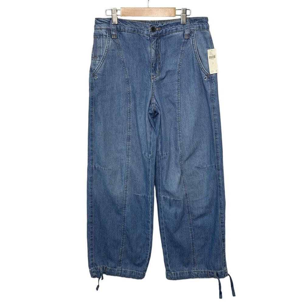 Anthropologie Pilcro Relaxed Drawstring Ankle Jeans Womens Size 27 NWT $148 - Picture 2 of 11